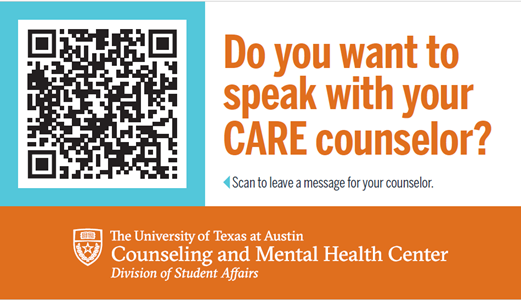 Do you want to speak with your CARE counselor?