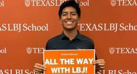 Incoming LBJ freshman, Noah Mata, "LBJ all the way"