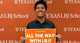 Incoming LBJ freshman, Noah Mata, "LBJ all the way"