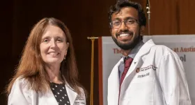Incoming LBJ student, Jayaker Kolli, at UT Dell Med