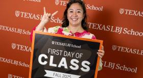 LBJ student, Isabelle Iguchi
