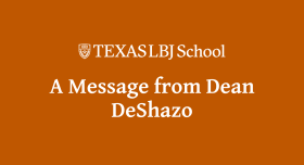 A message from Dean DeShazo