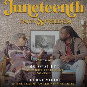 Juneteenth Faith and Freedom Square Graphic