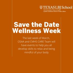 LBJ Save the Date for Wellness Week