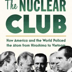 A book cover for "The Nuclear Club" 