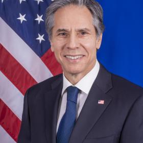 Secretary of State Antony J. Blinken's headshot. 