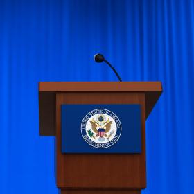 State Department Podium Square