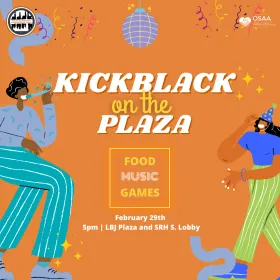 Flyer for Kickblack on the Plaza