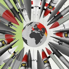 Nuclear arms illustration