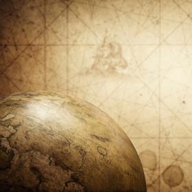 Image of world and map