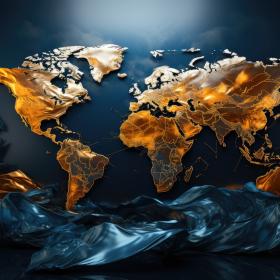 world map image with ocean