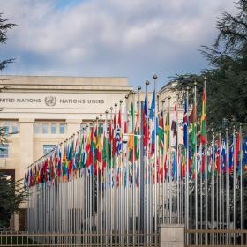 United Nations Flag Lawn