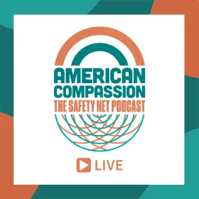 American Compassion Podcast Logo Green and Orange Version