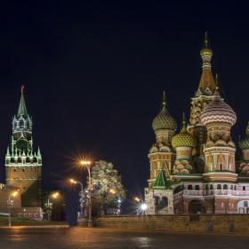 Image of Moscow at night