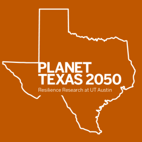 Texas with the words Planet Texas Inside