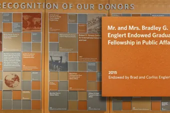 Englert Donor Wall Plaque