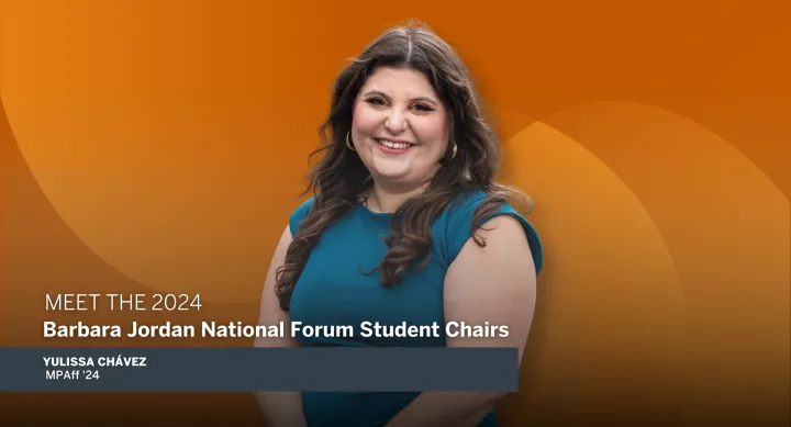 Yulissa Chávez, Barbara Jordan National Forum student chair