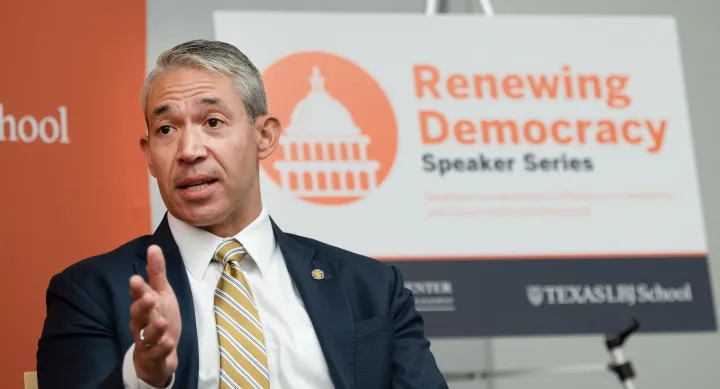 San Antonio mayor Ron Nirenberg at Renewing Democracy