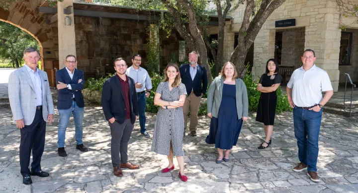 From Left to Right: Vice Admiral Joe Maguire, Evan Smith, Herschel Thomas, Doug Lewin, Isabel Laterzo-Tingley, Michael Dennis, Anna Gunderson, Chi Ta, Michael Webber