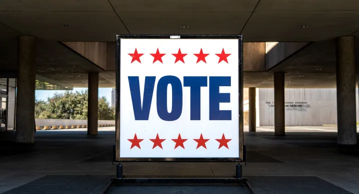Vote sign
