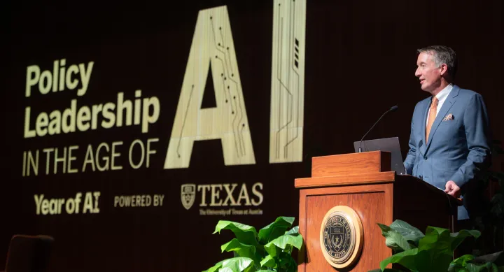 President Jay Hartzell shares opening remarks for the keynote address.