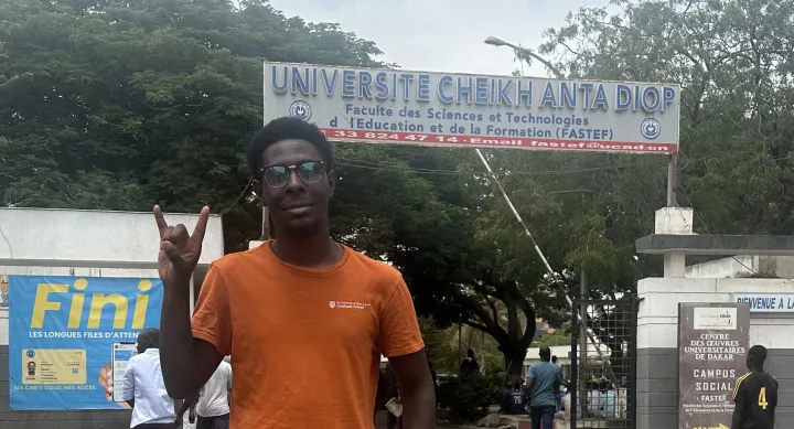 LBJ student, Devarier Smith, studying abroad in Senegal