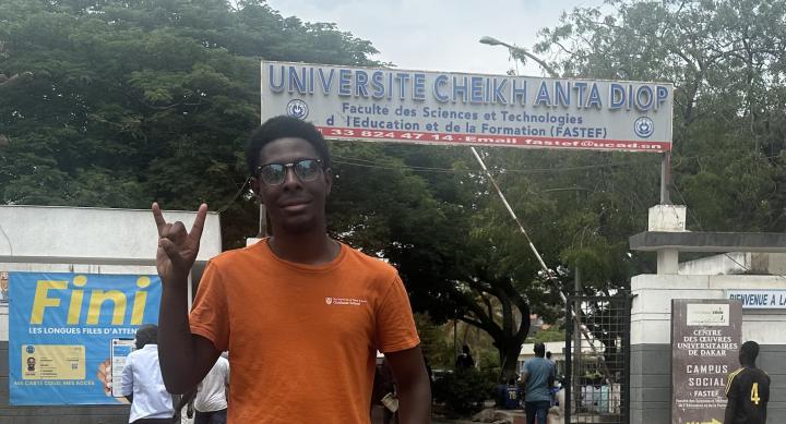 LBJ student, Devarier Smith, studying abroad in Senegal