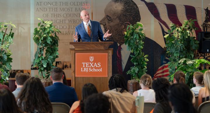 LBJ School, Party on the Plaza 2025 JR Speech