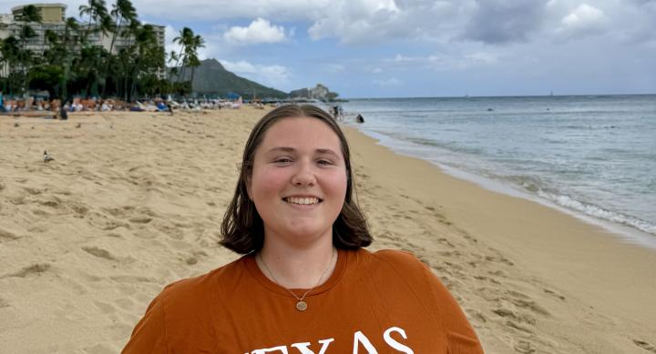 LBJ student Maggie Honolulu summer intership