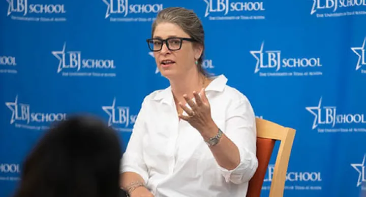 Former NYC Deputy Mayor Alicia Glen during a DDLS discussion on Sept. 26, 2019 Former NYC Deputy Mayor Alicia Glen during a DDLS discussion on Sept. 26, 2019