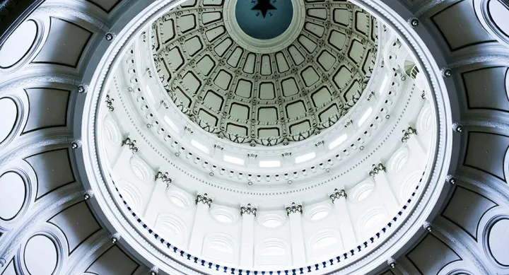 Texas Capitol dome. Credit: Meggyn Pomerleau, Unsplash Texas Capitol dome. Credit: Meggyn Pomerleau, Unsplash
