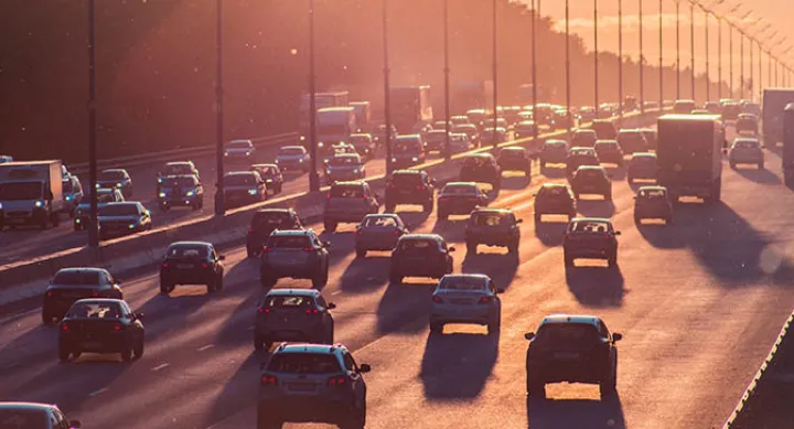 Traffic on a freeway — credit: Alexander Popov, Unsplash