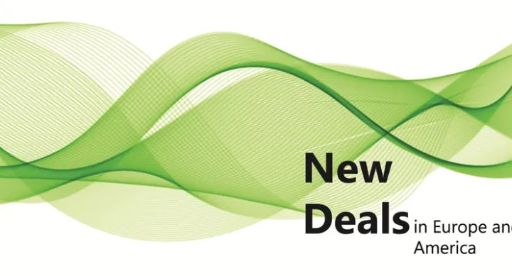 Event graphic: New Deals in Europe and America